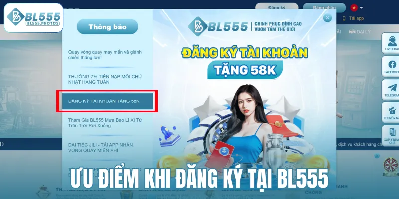 Ưu điểm khi đăng ký tại BL555